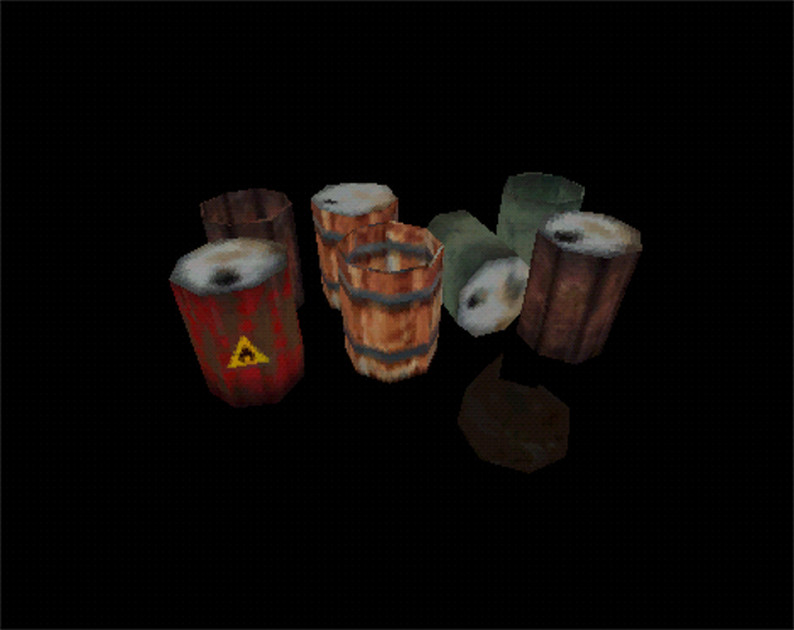 PSX Industrial Pack preview image with retro industrial props